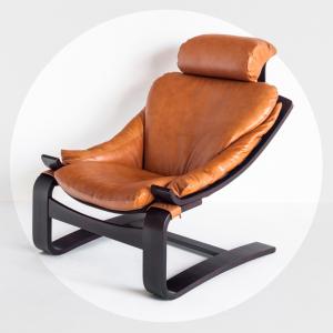 Butaca Kroken cuero y...