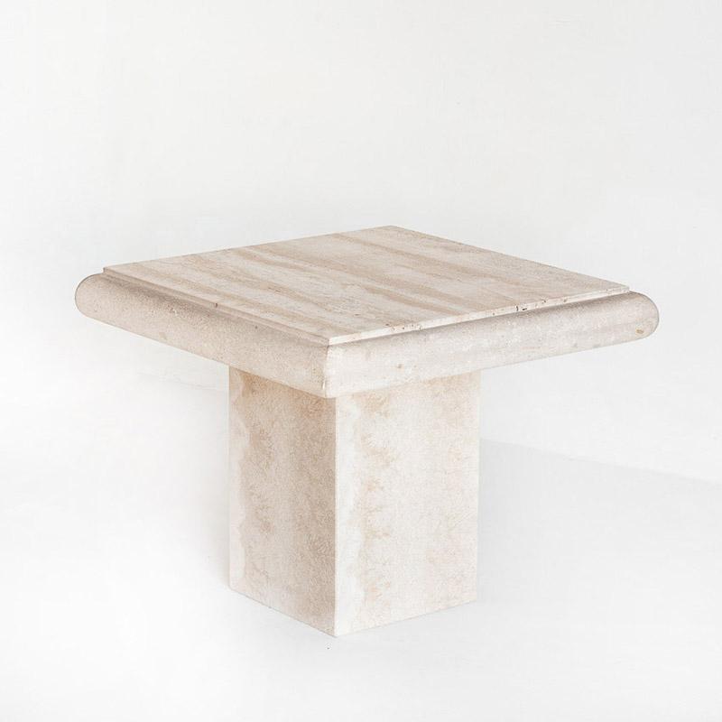 Mesa Baja Auxiliar Vintage Marmol Travertino Italia A os 80 mesa-baja-auxiliar-vintage-marmol-travertino-italia-a-os-80