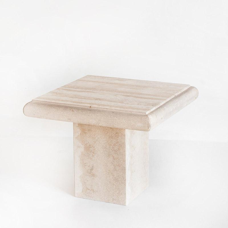 Mesa Baja Auxiliar Vintage Marmol Travertino Italia A os 80 mesa-baja-auxiliar-vintage-marmol-travertino-italia-a-os-80