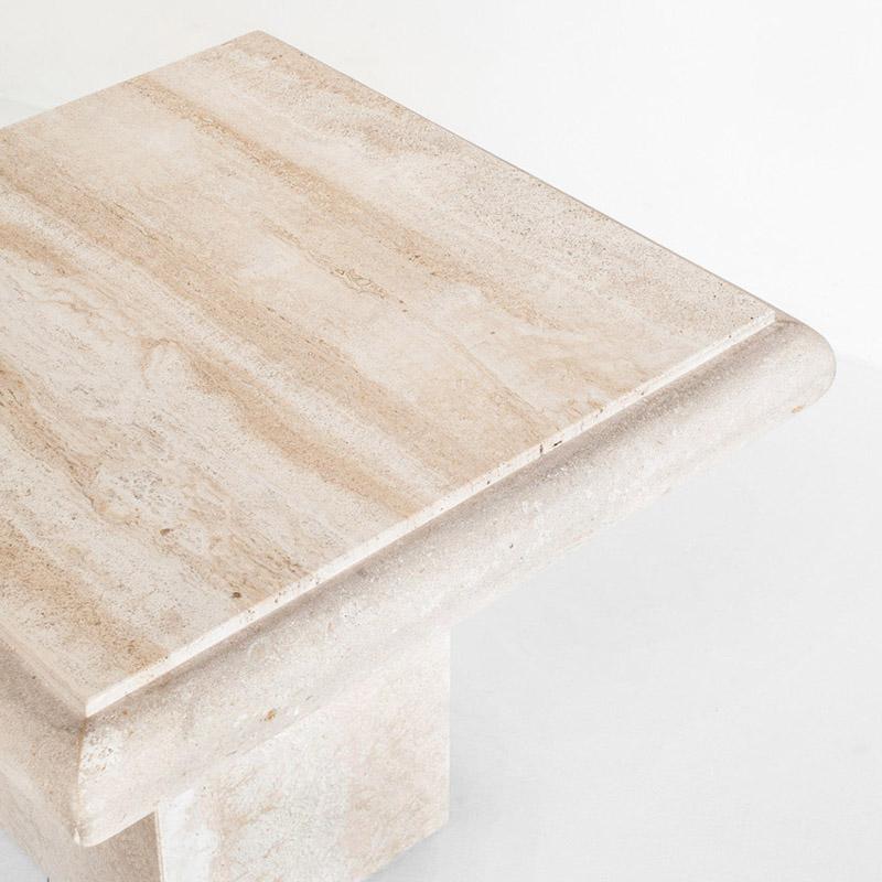 Mesa Baja Auxiliar Vintage Marmol Travertino Italia A os 80 mesa-baja-auxiliar-vintage-marmol-travertino-italia-a-os-80