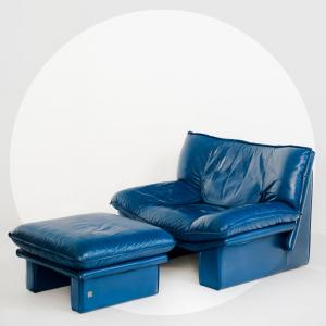 Sillón més pouf vintage de...
